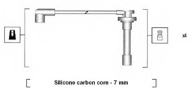 Tändkabelsats, honda civic hatchback iv, civic sedan iv, civic shuttle ii, concerto, concerto sedan