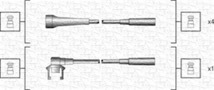 Tändkabelsats, renault 11, 9, volvo 340-360, 340-360 sedan