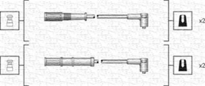 Tändkabelsats, fiat,lancia, 46749624, 55202897