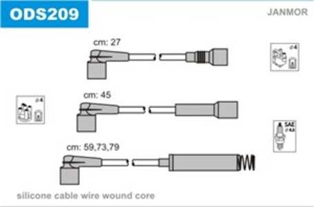 Tändkabelsats, opel corsa a halvkombi, corsa a tr, corsa b, vectra a, vectra a halvkombi, 1612509, 1612510, 1612512, 1612512E, 