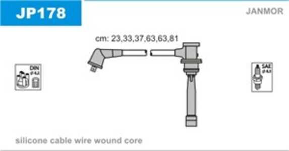 Tändkabelsats, hyundai coupe ii, santa fé i, sonata iv, trajet, tucson, xg, kia magentis i, 27501-37A00, 27501-37A00AT, 27501-3