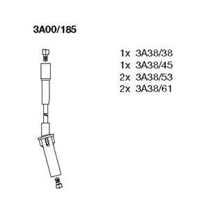 Tändkabelsats, chrysler voyager iv, dodge caravan, grand caravan mini passenger van, jeep wrangler iii, vw routan, 05019593AA, 