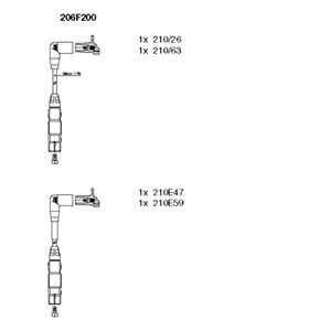 Tändkabelsats, audi,seat,skoda,vw, 06A 905 409 F, 06A 905 409 L