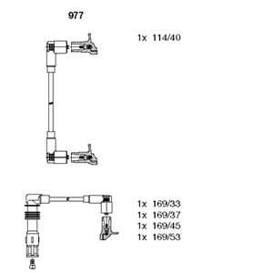 Tändkabelsats, seat cordoba, ibiza ii, vw polo iii, 036 905 409