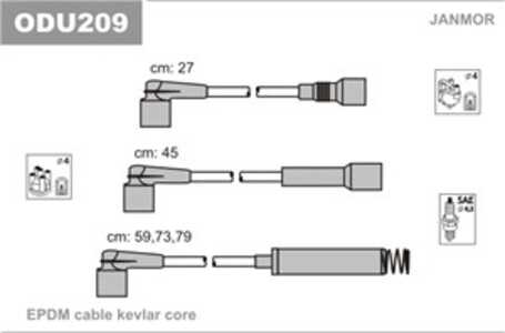 Tändkabelsats, opel corsa a halvkombi, corsa a tr, corsa b, vectra a, vectra a halvkombi, 1612509, 1612510, 1612512, 1612512E, 