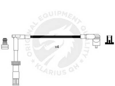 Tändkabelsats, alfa romeo 145, 146, 156, 156 sportwagon, 166, gtv, spider, 4646919, 4646920, 46756506, 46786044