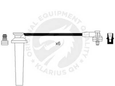 Tändkabelsats, ford cougar, mondeo i, mondeo ii, mondeo sedan i, mondeo sedan ii, mondeo turnier i, mondeo turnier ii, 3034651,