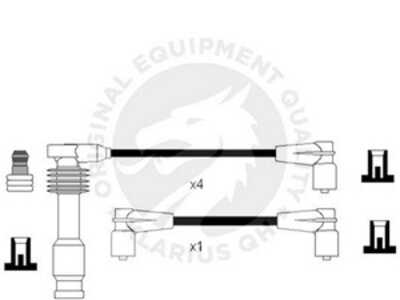 Tändkabelsats, opel astra f halvkombi, astra f kombi, calibra a, corsa b, kadett e halvkombi, vectra a, vectra a halvkombi, 16 