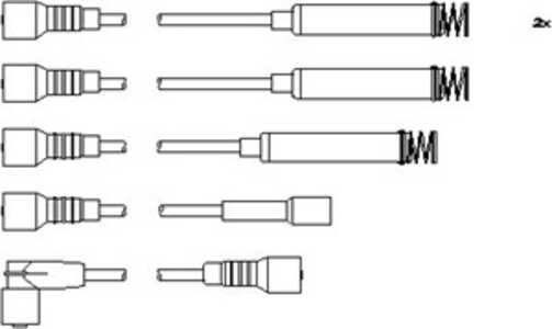 Tändkabelsats, opel,vauxhall, 16 12 537, 90442063