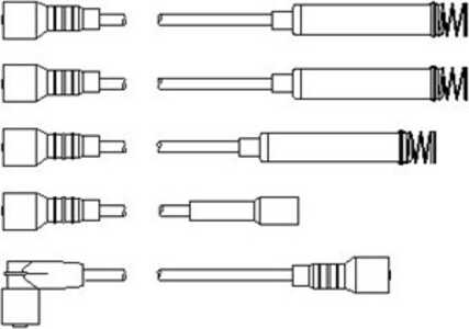Tändkabelsats, opel, 16 12 551, 90442780