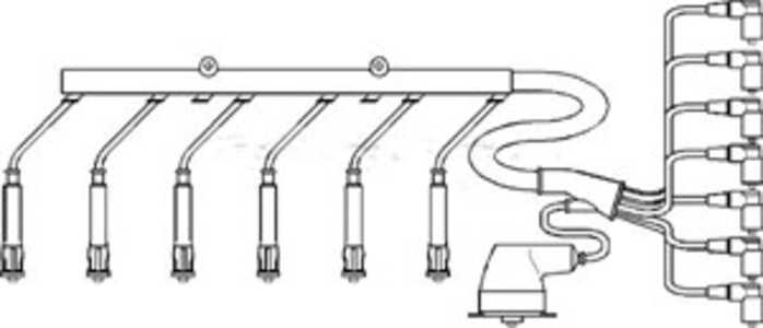 Tändkabelsats, bmw 3 [e21, e30], 5 [e12], 1212 1 705 623, 1212 1 710 591, 1212 1 710 662, T023B, T717C