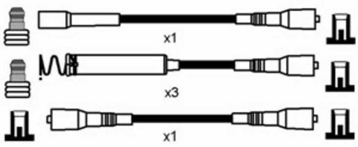 Tändkabelsats, opel frontera a sport, omega a, omega a kombi, omega b, vauxhall frontera mk i, 12 82 067, 12 82 436, 1612497, 1