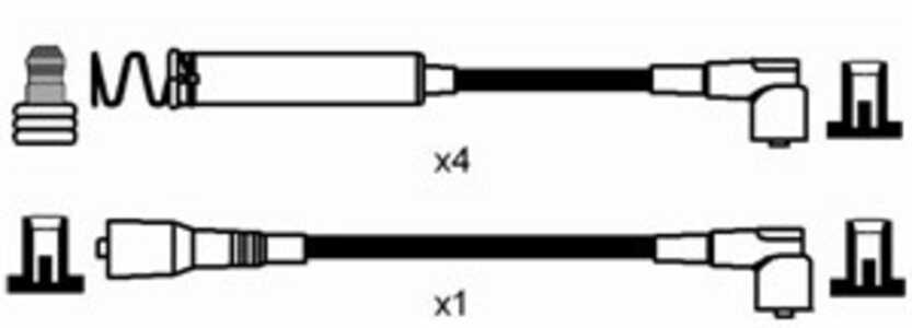 Tändkabelsats, opel corsa a halvkombi, corsa b, 1612512E