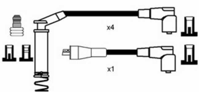 Tändkabelsats, opel,vauxhall, 1612557, 90 443 691, 90443691