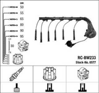 Tändkabelsats, bmw 5 [e28], 1 270 550, 1 705 715, 1 705 716, 1 705 975, 1 706 005, 1 706 008, 1 706 017, 12 12 1 270 550, 12 12