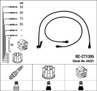 Tändkabelsats, citroën c35 buss, c35 flak/chassi, c35 skåp, cx i, cx break i, 5490353