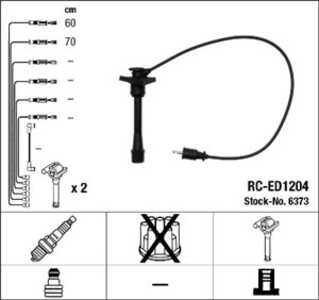 Tändkabelsats, daihatsu terios, 90048-58273-000, 90048-58274-000