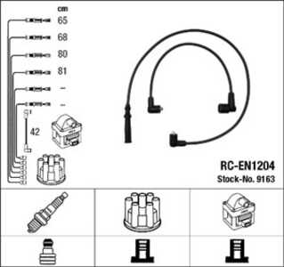 Tändkabelsats, nissan pick up, prairie, silvia, stanza, stanza hatchback, 22450-15R25, 22450-21F26, 22450-D1127