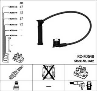 Tändkabelsats, ford fiesta iv, fiesta skåp/stor limousine, puma, mazda 121 iii, 1004 427, 1004 430, 1004 431, 1004 432, 1335 37