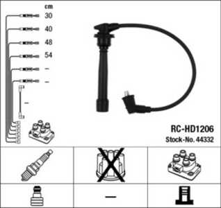 Tändkabelsats, hyundai,kia, 27420-26700, 27430-26700, 27440-16700, 27450-26700, 27501-26A00, 27501-26C00, 27501-26D00