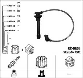 Tändkabelsats, honda civic hatchback iv, civic sedan iv, civic shuttle ii, concerto, concerto sedan, 32722-P01-G00, 32722-PM1-B