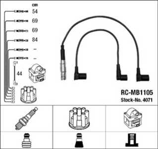 Tändkabelsats, mercedes-benz, 102 150 19 18, 102 150 28 18, 25121591, 723021040, 72302-1040, 799921010, 79992-1010, A 102 150 1