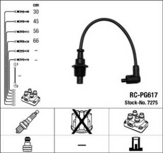 Tändkabelsats, citroën,fiat,peugeot, 14 621 100 80, 5967.L0, 5967.L7, 5967.N7, 96 094 933 80