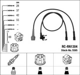 Tändkabelsats, renault laguna i, 7700106221