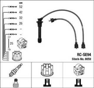 Tändkabelsats, suzuki vitara, x-90, 2191288, 33700-56B20-A00, 33710-58B20, 82191288