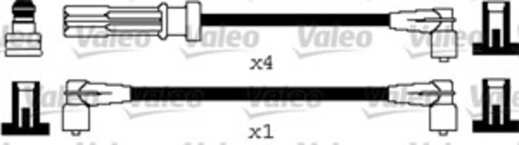 Tändkabelsats, volvo 240, 240 kombi, 740, 740 kombi, 760, 760 kombi, 940, 940 ii, 940 kombi, 940 kombi ii, 960, 2707495, 270749