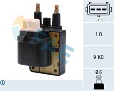 Tändspole, Cylinder 2, Cylinder 3, renault,volvo, 4095856, 4878467, 6866417, 70863021, 70863021-5, 77 00 863 021, 77 01 041 608