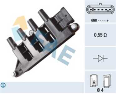 Tändspole, alfa romeo,fiat,ford,lancia, 1535713, 1671690, 55200112, 55200486, 55208723, 55228006, 9S51-12029-AA, 9S51-12029-AB