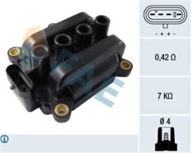 Tändspole, dacia,nissan,renault, 22462-00Q0A, 31250-36303, 31250-36304, 31250-36370, 31250-36371, 31250-36372, 82 00 702 693, 8