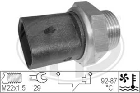 Temperaturswitch, kylarfläkt, alfa romeo,fiat,iveco,lancia,peugeot,seat, 1264 32, 50000969, 500349643, 5992746, 60585603, 60808