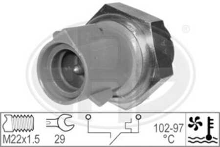 Temperaturswitch, kylarfläkt, ford, 1652990, 6142676, 6186463, 6186464, 7001611, 85GB 8B607 BA, 85GB 8B607 BB, 85GB-8B607B-1A, 