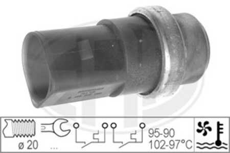 Temperaturswitch, kylarfläkt, audi,skoda,vw, 8D0 959 481 B