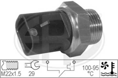 Temperaturswitch, kylarfläkt, opel, 13 41 011, 13 41 017, 13 41 047, 90 242 277, 90 277 288, 90 506 496