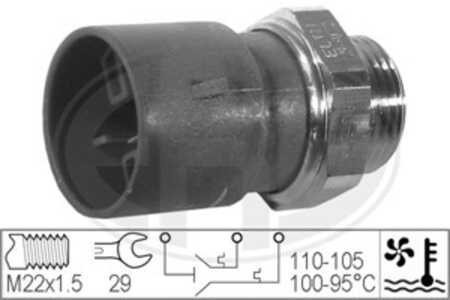 Temperaturswitch, kylarfläkt, opel calibra a, vectra a, vectra a halvkombi, 13 41 027, 90 355 879