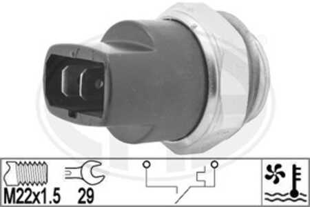 Temperaturswitch, kylarfläkt, mercedes-benz,seat,volvo, 001 540 31 45, 3416584, 34165845, A 001 540 31 45, SE0 218 526 00A, SE0