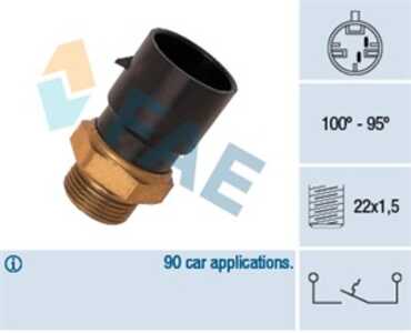 Temperaturswitch, kylarfläkt, opel, 1341030, 1K0 498 203 D SK, 1K0 498 203 D, 3D0 498 203 SK, 3D0 498 203, 4E0 407 285 SK, 4E0 