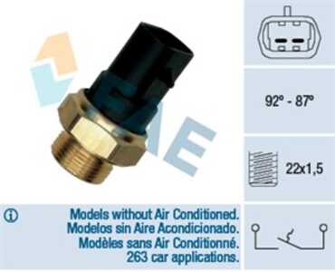 Temperaturswitch, kylarfläkt, alfa romeo,fiat,iveco,lancia, 048 109 601 E, 048 109 601 F, 1264.32, 48 109 601 E, 48 109 601 F, 