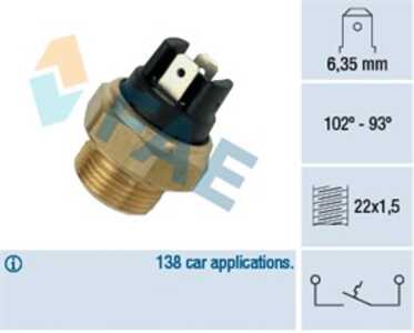 Temperaturswitch, kylarfläkt, ford,land rover,opel, 1341002, 1341007, 2108-38280-100, 251 959 481, 5.446.115, 5.453.674, 607789