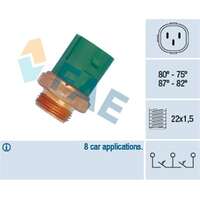 Temperaturswitch, kylarfläkt