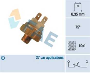 Termokontakt, kylvätskevarning, vw derby, polo classic, polo ii, polo coupé, 0 0299 2394, 0 4254 8196, 0 4255 9616, 0 4256 7355