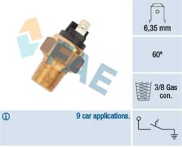 Termokontakt, kylvätskevarning, daihatsu charade iii, charade iv, charade sedan iv, 4419021, 8200895918, 83440-87705-000, 93862