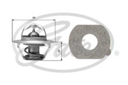 Termostat, kylvätska, , D3HE 8575 CA, D3HZ 8575 A, D9HZ 8575 B