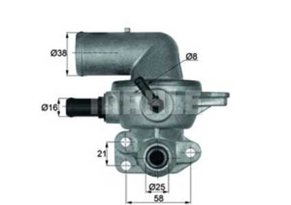 Termostat, kylvätska, chrysler voyager iv, voyager / grand voyager iv, 05066808AA, 05066808AB, 05083288AA, 49012024F, 5066808AA