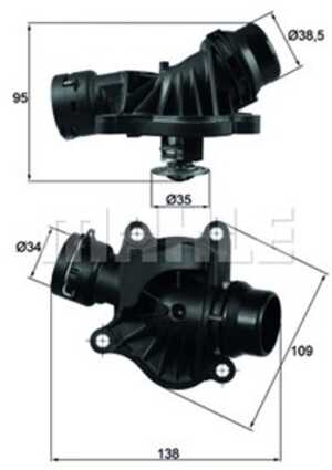 Termostat, kylvätska, bmw, 11517787052, 11517787113, 11517789014, 11517805811, 7 789 014, 7 805 811, 7787052, 7787113