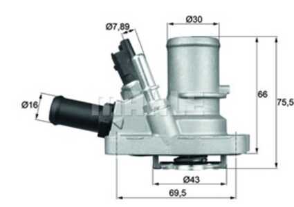 Termostat, kylvätska, abarth,alfa romeo,fiat,lancia,opel, 0000055194029, 0000055250824, 00055239819, 0055202176, 0055250824, 13