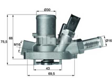 Termostat, kylvätska, abarth,alfa romeo,fiat,lancia,opel, 1338272, 55208964